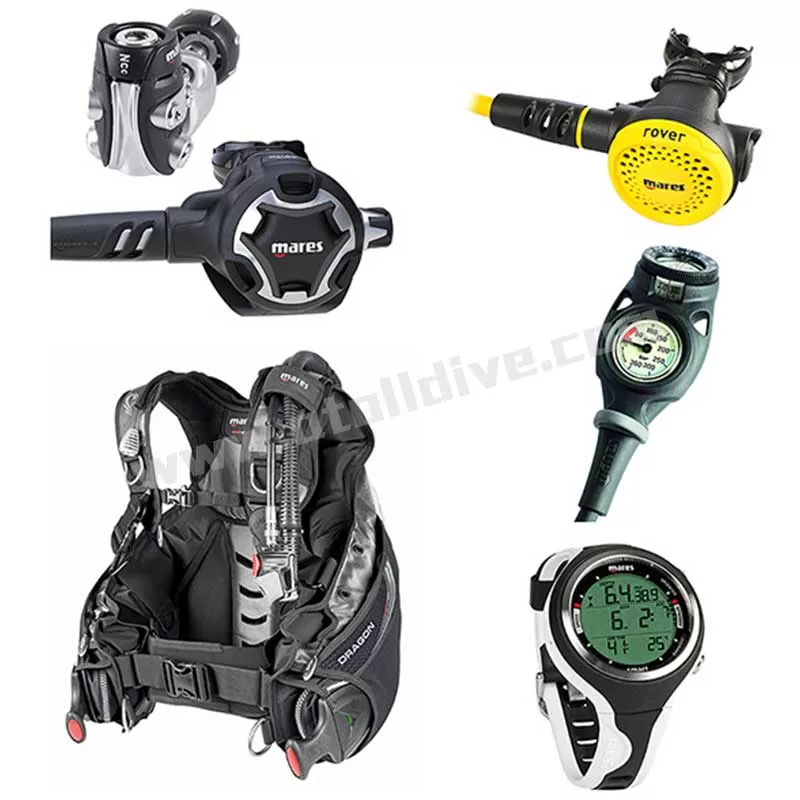 mares scuba package 62x and dragon